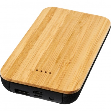 Logotrade corporate gift picture of: Future 6000 mAh bamboo/fabric wireless power bank