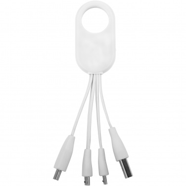 Logo trade corporate gifts picture of: Troup 4-in-1 charging cable with type-C tip