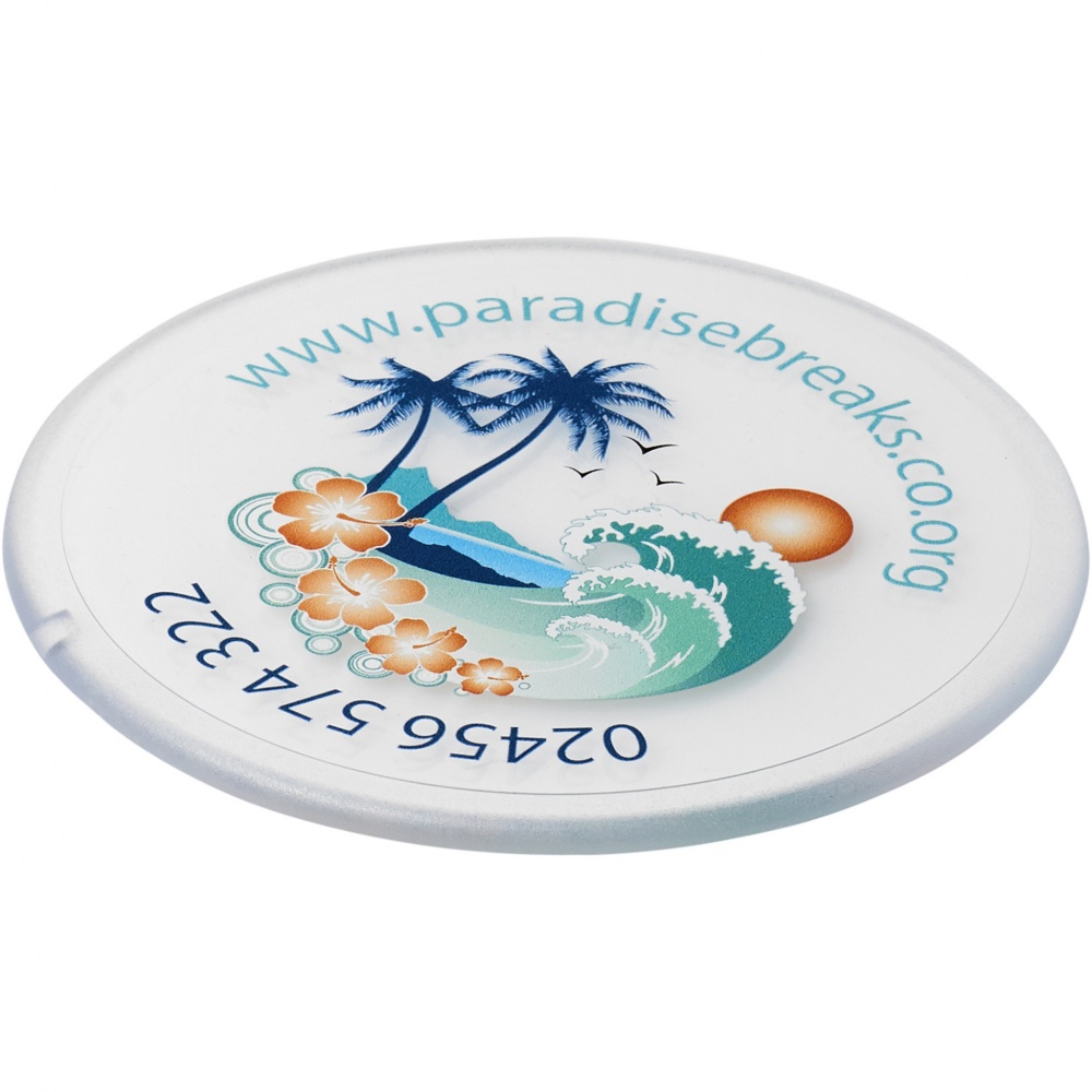 Logo trade promotional merchandise photo of: Renzo round plastic coaster