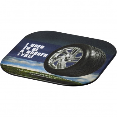 Logotrade promotional item image of: Brite-Mat® square coaster with tyre material
