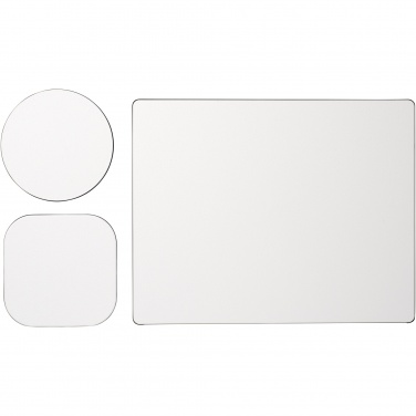 Logo trade promotional items image of: Brite-Mat® mouse mat and coaster set combo 1