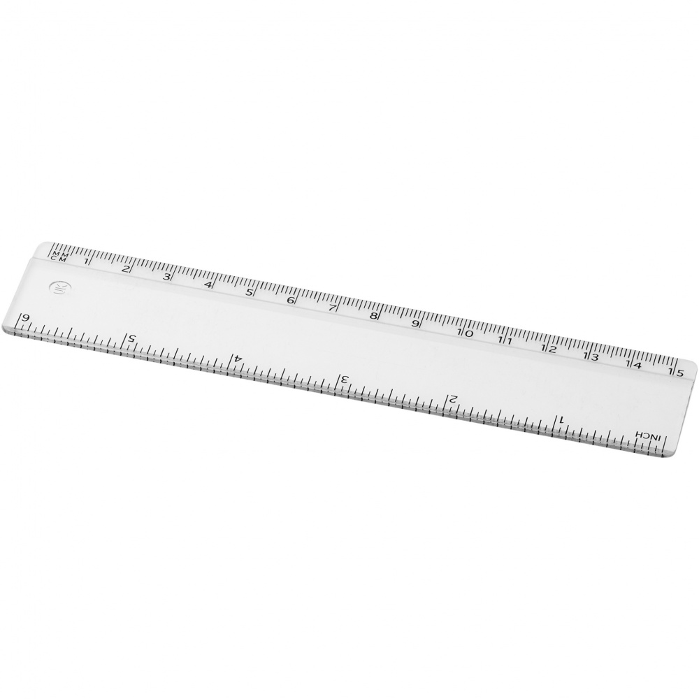 Logotrade promotional item image of: Renzo 15 cm plastic ruler