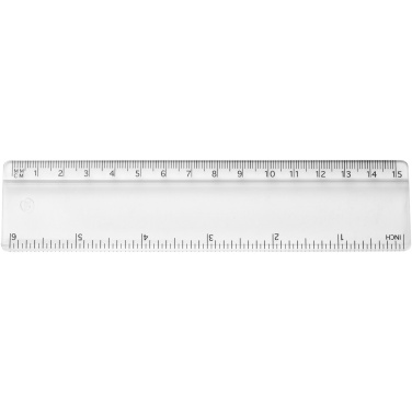 Logotrade promotional item image of: Renzo 15 cm plastic ruler
