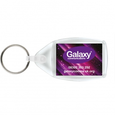 Logo trade corporate gifts image of: Lita P6 keychain with plastic clip