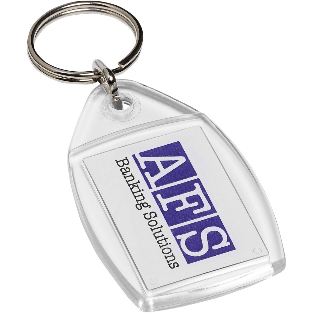Logo trade promotional gift photo of: Rhombus keychain