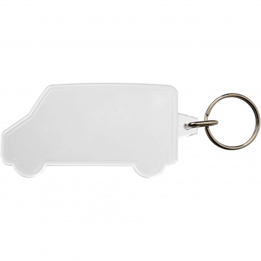 Logo trade business gift photo of: Combo van-shaped keychain