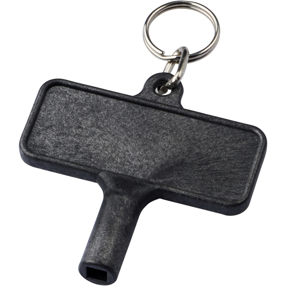 Logotrade advertising product image of: Largo plastic radiator key with keychain