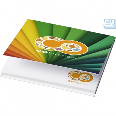 Logo trade promotional merchandise image of: Sticky-Mate® soft cover squared sticky notes 75x75mm