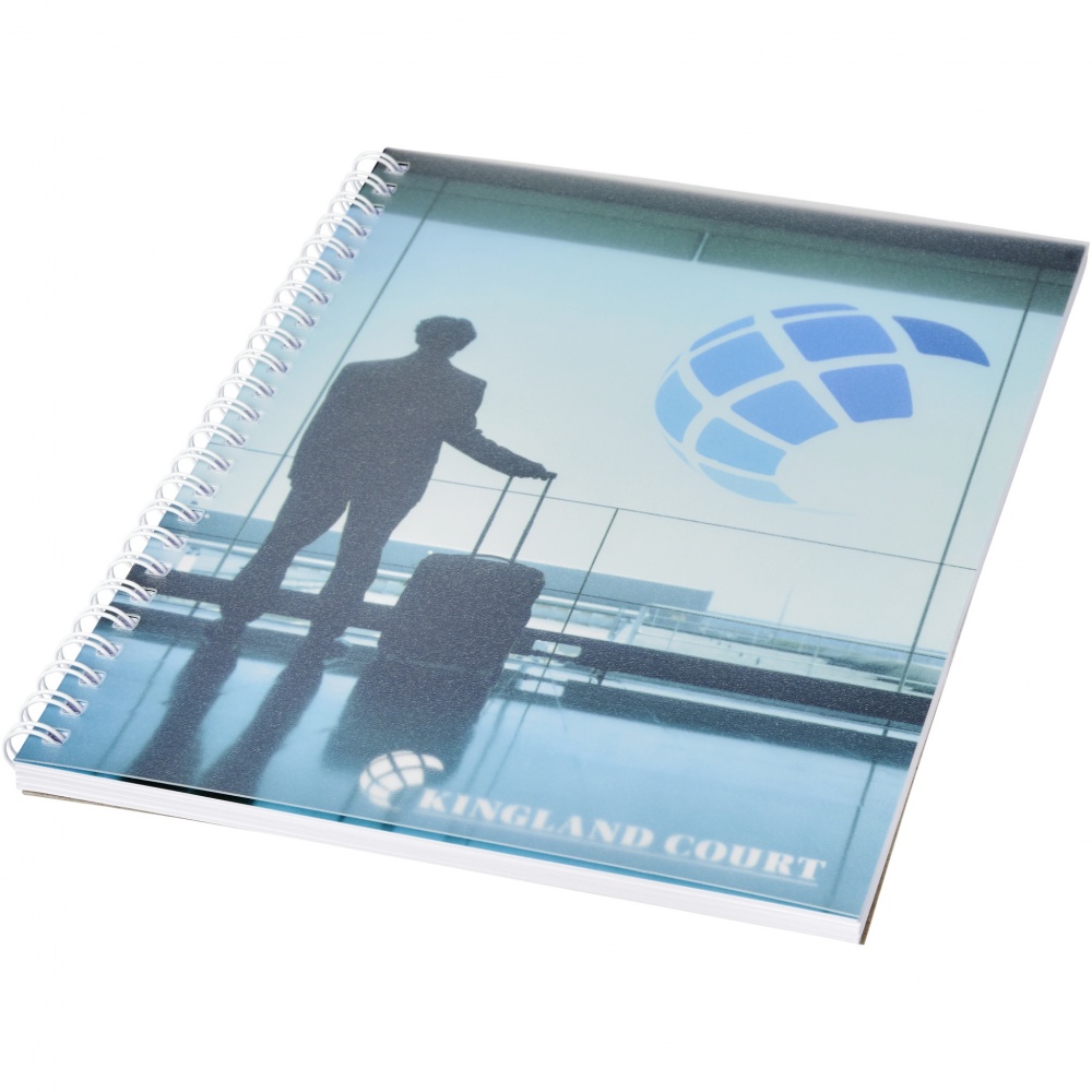 Logo trade promotional item photo of: Desk-Mate® wire-o A5 notebook PP cover