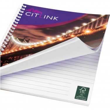 Logo trade advertising products image of: Desk-Mate® A5 spiral notebook