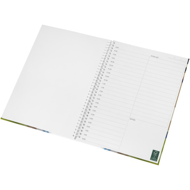 Logo trade promotional giveaway photo of: Wire-o A4 notebook hard cover