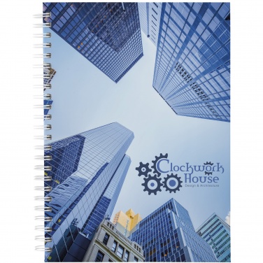Logo trade promotional giveaways picture of: Wire-o A5 notebook hard cover