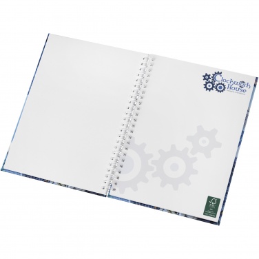Logo trade promotional giveaway photo of: Wire-o A5 notebook hard cover