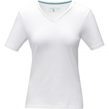 Logotrade promotional merchandise image of: Kawartha short sleeve women's organic V-neck t-shirt