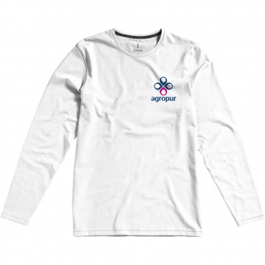 Logo trade promotional merchandise image of: Ponoka long sleeve men's organic t-shirt