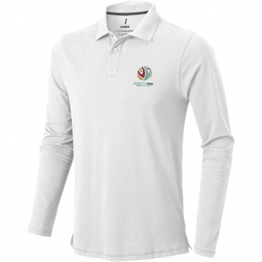 Logo trade corporate gifts picture of: Oakville long sleeve men's polo