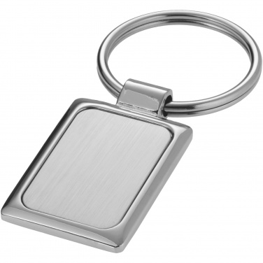 Logo trade advertising product photo of: Sergio rectangular metal keychain