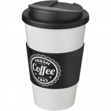 Logo trade promotional items picture of: Americano® 350 ml tumbler with grip & spill-proof lid