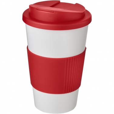 Logotrade advertising products photo of: Americano® 350 ml tumbler with grip & spill-proof lid