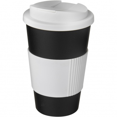 Logo trade promotional merchandise picture of: Americano® 350 ml tumbler with grip & spill-proof lid