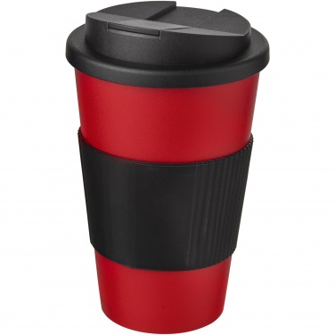 Logo trade promotional gift photo of: Americano® 350 ml tumbler with grip & spill-proof lid