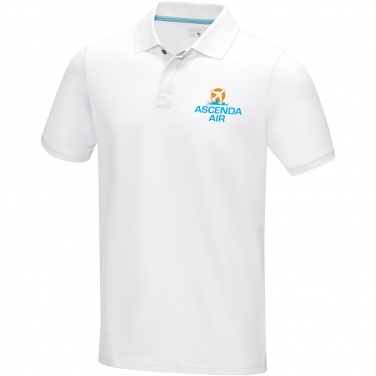 Logotrade promotional giveaway image of: Graphite short sleeve men’s organic polo
