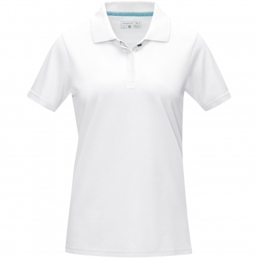 Logo trade promotional gifts image of: Graphite short sleeve women’s organic polo