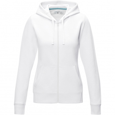 Logo trade corporate gift photo of: Ruby women’s organic recycled full zip hoodie