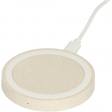 Logo trade promotional products image of: Naka 5W wheat straw wireless charging pad