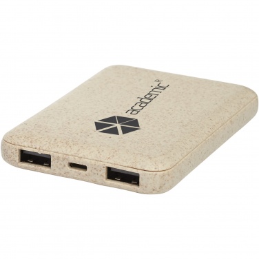 Logotrade promotional gifts photo of: Asama 5000 mAh wheat straw power bank
