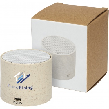 Logotrade promotional gifts photo of: Kikai wheat straw Bluetooth® speaker