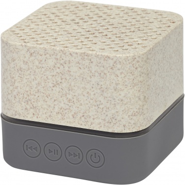 Logo trade promotional item photo of: Aira wheat straw Bluetooth® speaker