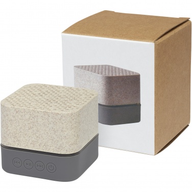 Logotrade promotional item image of: Aira wheat straw Bluetooth® speaker