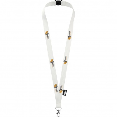 Logo trade advertising products picture of: Tom recycled PET lanyard with breakaway closure