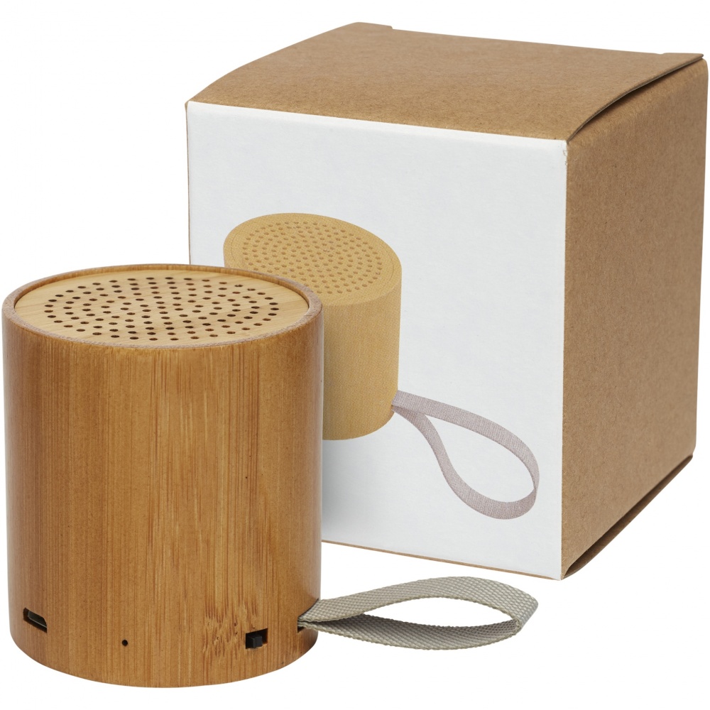 Logo trade corporate gift photo of: Lako bamboo Bluetooth® speaker 