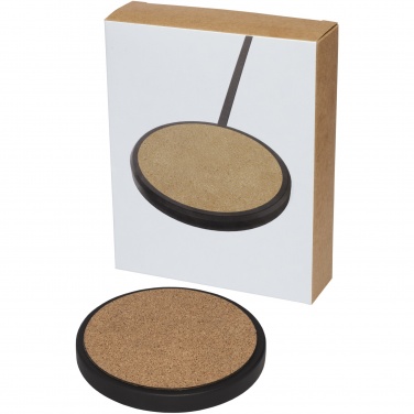 Logotrade promotional giveaway picture of: Kivi 10W limestone/cork wireless charging pad