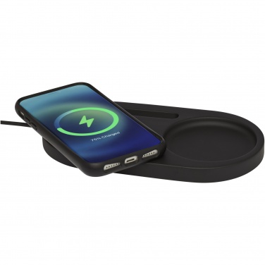 Logo trade advertising product photo of: Klip 5W wireless charging desk organizer