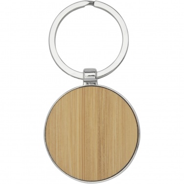 Logotrade advertising product image of: Nino bamboo round keychain