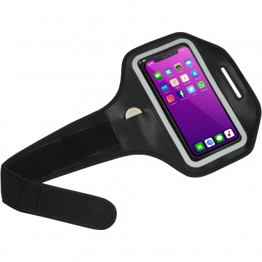 Logo trade corporate gifts image of: Haile reflective smartphone bracelet with transparent cover