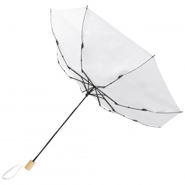 Logo trade promotional giveaway photo of: Birgit 21'' foldable windproof recycled PET umbrella