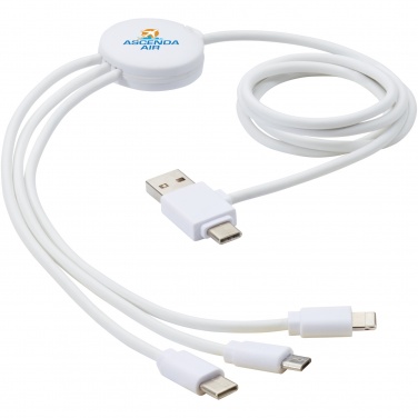 Logo trade promotional item photo of: Pure 5-in-1 charging cable with antibacterial additive