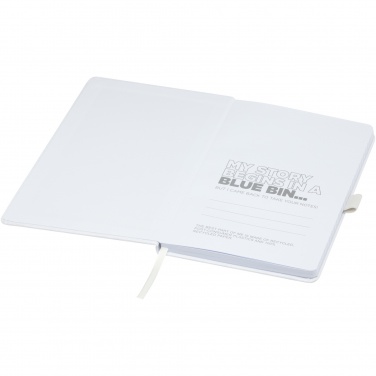 Logo trade promotional merchandise image of: Honua A5 recycled paper notebook with recycled PET cover