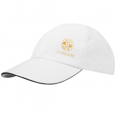 Logo trade promotional giveaway photo of: Morion 6 panel GRS recycled cool fit sandwich cap