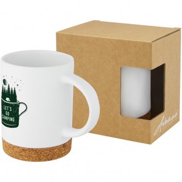 Logotrade promotional item image of: Neiva 425 ml ceramic mug with cork base