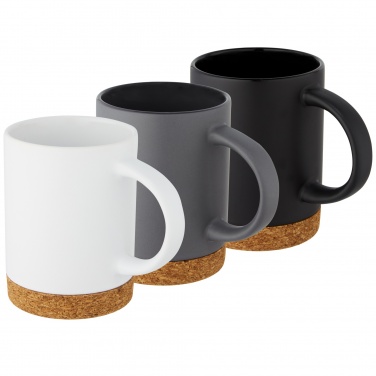 Logo trade promotional giveaway photo of: Neiva 425 ml ceramic mug with cork base
