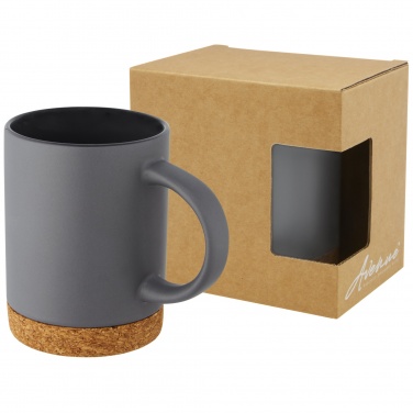Logo trade corporate gifts picture of: Neiva 425 ml ceramic mug with cork base