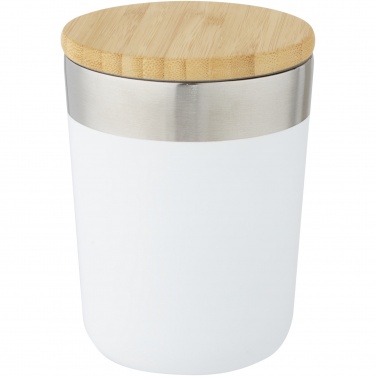 Logotrade promotional gift image of: Lagan 300 ml stainless steel tumbler with bamboo lid