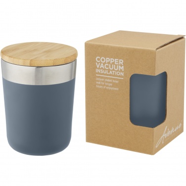 Logotrade advertising product image of: Lagan 300 ml stainless steel tumbler with bamboo lid