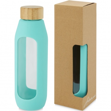 Logotrade promotional gift picture of: Tidan 600 ml borosilicate glass bottle with silicone grip