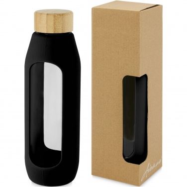 Logotrade promotional gift picture of: Tidan 600 ml borosilicate glass bottle with silicone grip